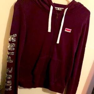 Victoria’s Secret PINK sequin zip up!